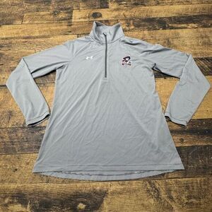 Under Armour RMU Rowing Quarter Zip Athletic Pullover Heat Gear Striped‎ MD/M
